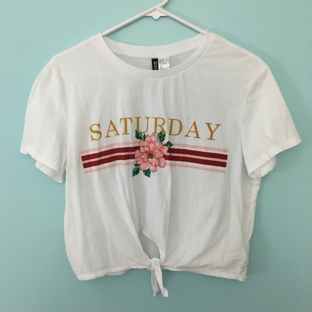 saturday tie up top